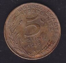 Fransa 5 Centimes 1972