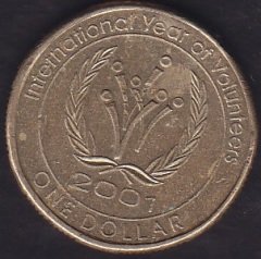 Avustralya 1 Dolar 2001 Hatıra Uluslararası Gönüllüler yılı