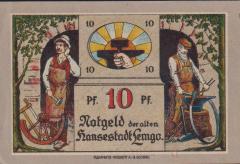 Almanya 10 Pfennig Notgeld 1921 Çilaltı Çil