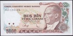 7.Emisyon 4.Tertip 5000 Lira I43 155534 Çil