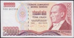 7.Emisyon 2.Tertip 20000 Lira G06 462391 Ççt Çilaltı