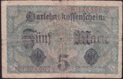 Almanya 5 Mark 1917 İyi 8 rakamlı ( R54b )