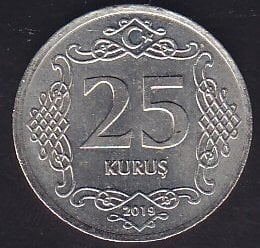 2019 Yılı 25 Kuruş