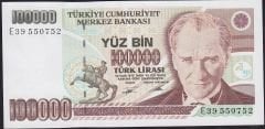 7.Emisyon 2.Tertip 100000 Lira E39 550752 Çilaltı Çil