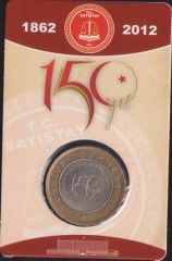 2012 Yılı 1 Lira Sayıştay'ın 150.Yılı