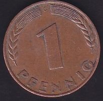 Almanya 1 Pfennig 1969 G