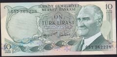 6.Emisyon 2.Tertip 10 Lira G57 362228 Çilaltı Çil