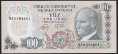 6.EMİSYON 2.TERTİP 100 LİRA H59 481661 ÇİLALTI ÇİL