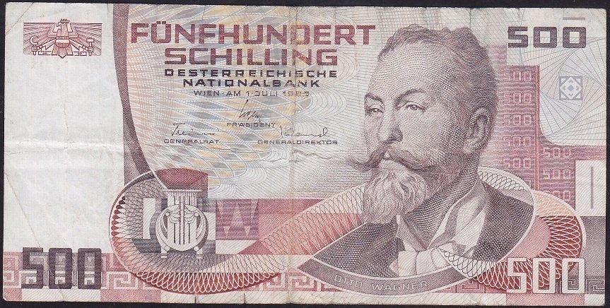 Avusturya 500 Şiling 1993 Çok Temiz