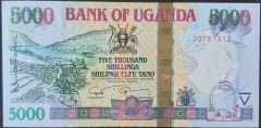 Uganda 5000 Şiling 2009 Çilaltı Çil Pick 44c