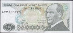 7.Emisyon 1.Tertip 10 Lira A72 430228 Çilaltı