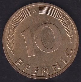 Almanya 10 Pfennig 1992 A