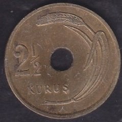 1948 Yılı 2.5 Kuruş