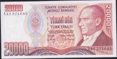 7.Emisyon 1.Tertip 20000 Lira A43 321645 Çilaltı Çil