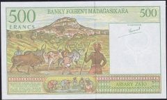 Madagaskar 500 Frank 1994 Çil Pick 75a