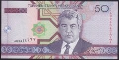 TÜRKMENİSTAN 50 MANAT 2005 ÇİL (777)