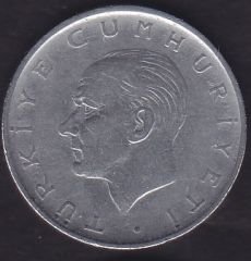 1962 Yılı 1 Lira Ters