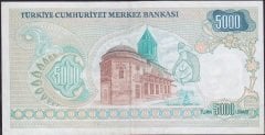 7.Emisyon 1.Tertip 5000 Lira A05 327237 Çok Temiz +