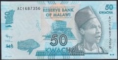 Malawi 50 Kwacha 2012 Çil Pick 58a