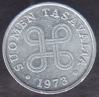 Finlandiya 1 Penni 1973