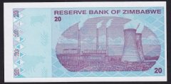 Zimbabwe 20 Dolar 2009 ÇİL Pick 95