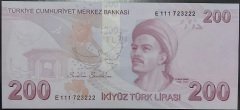 9.Emisyon 5.Tertip 200 Lira E111 723 222 Çil