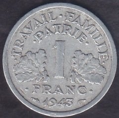 Fransa 1 Frank 1943