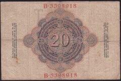 Almanya 20 Mark 1907 Çok Temiz