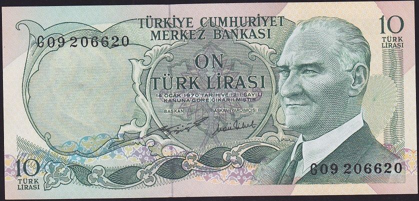 6.Emisyon 2.Tertip 10 Lira G09 206620 Çilaltı Çil