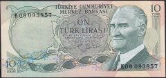 6.Emisyon 2.Tertip 10 Lira K08 093857 Çilaltı