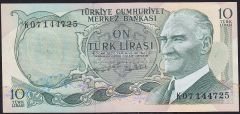 6.Emisyon 2.Tertip 10 Lira K07 144725 Çilaltı Çil