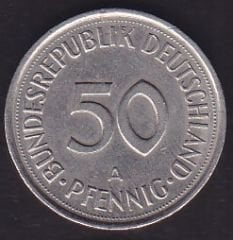 Almanya 50 Pfennig 1990 A