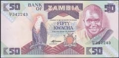 Zambia 50 Kwacha 1980 Çil Pick 28 - 342243 Radar