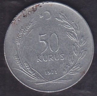 1971 Yılı 50 Kuruş