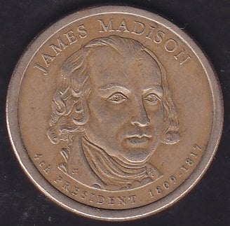 Amerika 1 Dolar - James Madison - 2007 P - Hatıra Para