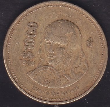 Meksika 1000 Peso 1988