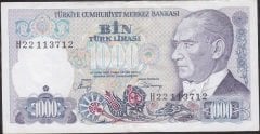 7.Emisyon 2.Tertip 1000 Lira H22 113712 Ççt