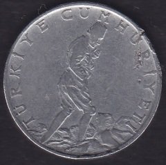 1961 Yılı 2.5 Lira Ters