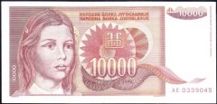 Yugoslavya 10000 Dinar 1992 Çilaltı