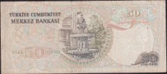 6.Emisyon 1.Tertip 50 Lira G73 051987 Çok Temiz