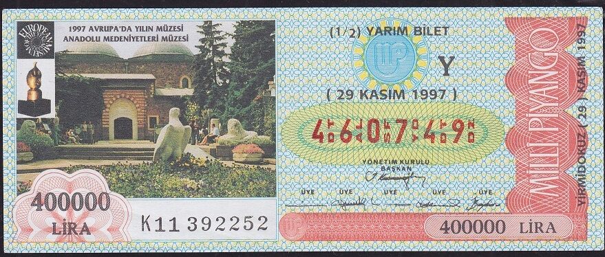 1997 29 Kasım Yarım Bilet - Y Serisi