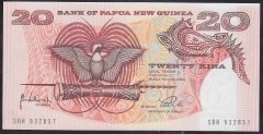 Papua New Guinea 20 Kına 1989 Çil Pick10d