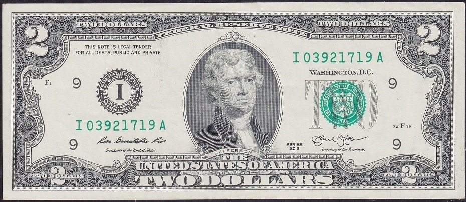 Amerika 2 Dolar 2013 Ççt