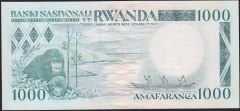 Rwanda 1000 Frank 1988 Çilaltı Çil Pick 21