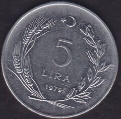 1979 Yılı 5 Lira