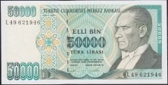 7.Emisyon 2.Tertip 50000 Lira L49 621946 Çilaltı Çil