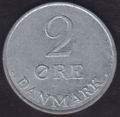 Danimarka 2 Öre 1969