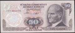 6.Emisyon 2.Tertip 50 Lira I37 302696 Çilaltı