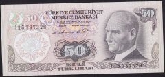 6.Emisyon 1.Tertip 50 Lira I15 737328 Çilaltı