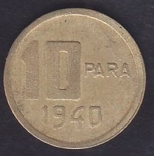 1940 Yılı 10 Para Çok Çok Temiz